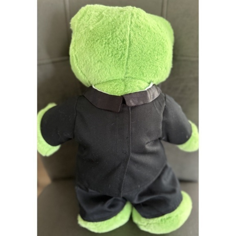 Build A Bear 15" Green Frog In Tuxedo that Ribbits - Picture 2 of 3